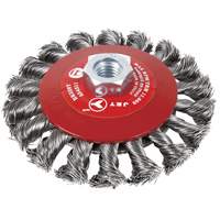BK520T Knot-Twisted Conical Bevel Brush, 5" Dia., 5/8-11 Arbor Pathway Supply LP
