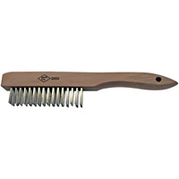Scratch Brush, Stainless Steel, 4 x 16 Wire Rows Pathway Supply LP