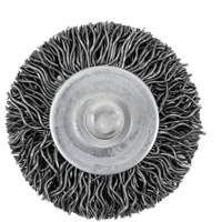 126 Shaft Mounted Crimped Radial Brush, 1-1/2", 0.02" Fill, 1/4" Shank Pathway Supply LP