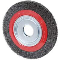 Crimped Wire Wheel, 8" Dia., 0.007" Fill, 1/2"/2"/5/8" Arbor Pathway Supply LP