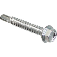 Self Drill Hex Washer, 1" x 10" L, Zinc Plated Pathway Supply LP