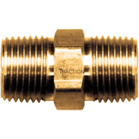 Hex Nipple, Brass, 3/8" x 1/4", NPT x NPT Pathway Supply LP