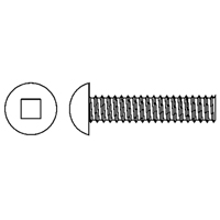Round Head Machine Screws, #6-32 x 1/4" L, Zinc Plated Pathway Supply LP