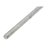 Threaded Rod, 1/4"-20, 36" L, Galvanized, Grade 2 Grade Pathway Supply LP