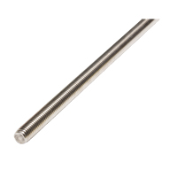 Threaded Rod, 1/4"-20, 36" L, Stainless Steel, Grade 18-8 Grade Pathway Supply LP