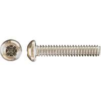 Pan Phillips HD Machine Screws, #8 x 3" L, Zinc Plated Pathway Supply LP