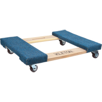 Carpeted Ends Hardwood Dolly, Wood Frame, 18" W x 24" L, 900 lbs. Capacity Pathway Supply LP