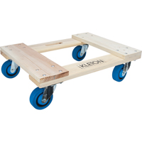 Hardwood Dolly, Rubber Wheels, 1400 lbs. Capacity, 18" W x 24" D x 7" H Pathway Supply LP