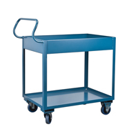 Deep Lipped Service Cart, 2 Tiers, 24" W x 47" H x 36" D, 1200 lbs. Capacity Pathway Supply LP