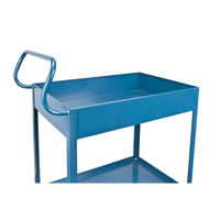 Deep Lipped Service Cart, 2 Tiers, 24" W x 47" H x 36" D, 1200 lbs. Capacity Pathway Supply LP