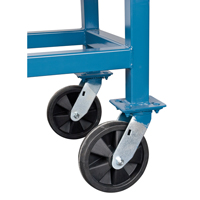 Elevated Platform Trucks, 48" L x 24" W, 2000 lbs. Capacity, Nylon Casters Pathway Supply LP