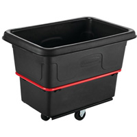 Chariot utilitaire &agrave; usage intensif, Plastique recycl&eacute; noir, 26"/38-3/8" lo x 26"/38-2/5" la x 28-1/4"/28-3-10" h, Volume 8 pi³, Capacit&eacute; 700 lb Pathway Supply LP