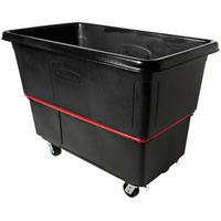 Chariot utilitaire &agrave; usage intensif, Plastique recycl&eacute; noir, 59"/34-5/8" lo x 34"/59-1/64" la x 42-1/16"/42-7/8" h, Volume 27 pi³, Capacit&eacute; 1200 lb Pathway Supply LP