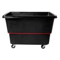 Chariot utilitaire &agrave; usage intensif, Plastique recycl&eacute; noir, 59"/34-5/8" lo x 34"/59-1/64" la x 42-1/16"/42-7/8" h, Volume 27 pi³, Capacit&eacute; 1200 lb Pathway Supply LP