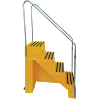 Escabeau industriel, 4 marches, 43" x 22-1/2" x Hauteur 66" Pathway Supply LP