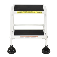 &eacute;chelles Stop-Step, 2 marches, Largeur de la marche 16", Hauteur de la plateforme 18-9/16", Acier Pathway Supply LP