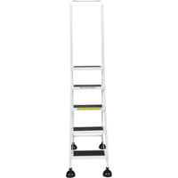 &eacute;chelles Stop-Step pour travaux l&eacute;gers, 5 marches, Largeur de la marche 16", Hauteur de la plateforme 47-11/16", Acier Pathway Supply LP