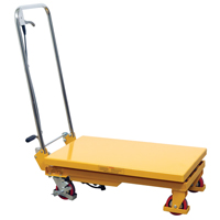 Hydraulic Scissor Lift Table, 17.75" L x 27.5" W/27-1/2" L x 17-3/4" W, Steel, 330 lbs. Capacity Pathway Supply LP