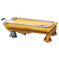 Hydraulic Scissor Lift Table, 17.75" L x 27.5" W/27-1/2" L x 17-3/4" W, Steel, 330 lbs. Capacity Pathway Supply LP