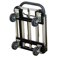 Chariot &agrave; plateforme avec poign&eacute;e pliante, Aluminium, 300 lb, 28" lo x 16" la, Hauteur 37,75" Pathway Supply LP