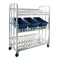 Chariot de pr&eacute;paration, 3 Tiers, 59" la x 67-1/2" h x 26" p, Capacit&eacute; 1000 lb Pathway Supply LP