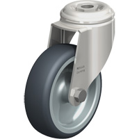 Stainless Steel Thermoplastic Elastomer Caster, Swivel, 4" (102 mm) Dia., 240 lbs. (108 kg.) Capacity Pathway Supply LP