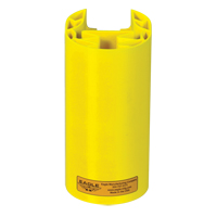 Butoir en poly pour rayonnage, 5" la x 6" lo x 8" h, Jaune Pathway Supply LP