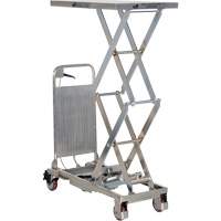 Manual Hydraulic Scissor Lift Table, 27-1/2" L x 17-3/4" W, Partial Stainless Steel, 220 lbs. Capacity Pathway Supply LP