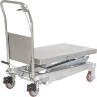 Manual Hydraulic Scissor Lift Table, 35-1/2" L x 20" W, Partial Stainless Steel, 800 lbs. Capacity Pathway Supply LP