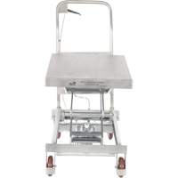 Manual Hydraulic Scissor Lift Table, 35-1/2" L x 20" W, Partial Stainless Steel, 800 lbs. Capacity Pathway Supply LP