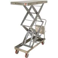 Manual Hydraulic Scissor Lift Table, 47-1/2" L x 24" W, Partial Stainless Steel, 1500 lbs. Capacity Pathway Supply LP