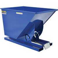 Conteneur autobasculeur, Acier, 1 vg³, Bleu Pathway Supply LP