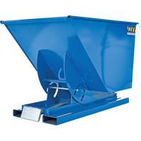 Conteneur autobasculeur, Acier, 1 vg³, Bleu Pathway Supply LP