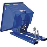 Conteneur autobasculeur, Acier, 1 vg³, Bleu Pathway Supply LP