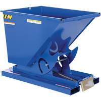 Self-Dumping Hopper, Steel, 1/2 cu.yd., Blue Pathway Supply LP