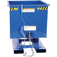 Self-Dumping Hopper, Steel, 1/2 cu.yd., Blue Pathway Supply LP
