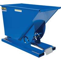 Self-Dumping Hopper, Steel, 3/4 cu.yd., Blue Pathway Supply LP