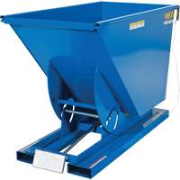 Self-Dumping Hopper, Steel, 3/4 cu.yd., Blue Pathway Supply LP
