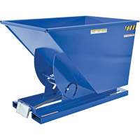 Self-Dumping Hopper, Steel, 1 cu.yd., Blue Pathway Supply LP