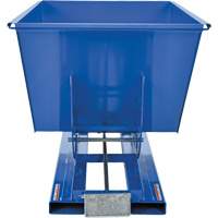 Self-Dumping Hopper, Steel, 1 cu.yd., Blue Pathway Supply LP
