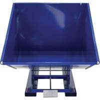 Self-Dumping Hopper, Steel, 2 cu.yd., Blue Pathway Supply LP