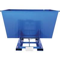 Self-Dumping Hopper, Steel, 2-1/2 cu.yd., Blue Pathway Supply LP
