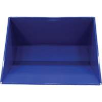 Self-Dumping Hopper, Steel, 3 cu.yd., Blue Pathway Supply LP