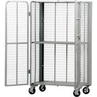 FST Series Folding Security Truck, 1 Tiers, 27" L x 45" W x 77" H, 2000 lbs. Cap. Pathway Supply LP