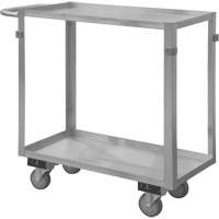 Industrial Grade Shelf Cart, 2 Tiers, 16-3/4" W x 34" H x 36-7/16" D, 600 lbs. Capacity Pathway Supply LP