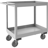 Industrial Grade Shelf Cart, 2 Tiers, 16" W x 34" H x 36-7/16" D, 600 lbs. Capacity Pathway Supply LP