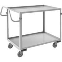 Industrial Grade Shelf Cart, 2 Tiers, 22-1/2" W x 36-1/2" H x 42-7/16" D, 600 lbs. Capacity Pathway Supply LP