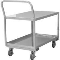 Industrial Grade Low Profile Shop Cart, 2 Tiers, 24-1/8" W x 40-3/4" D x 38-1/8" H, 1200 lbs. Cap. Pathway Supply LP