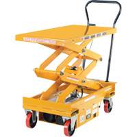 DC Powered Hydraulic Scissor Lift Elevating Cart, Steel, 39-3/4" L x 20-1/2" W, 1000 lbs. Capacity Pathway Supply LP