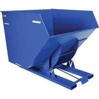 Self-Dumping Hopper, Steel, 4 cu.yd., Blue Pathway Supply LP